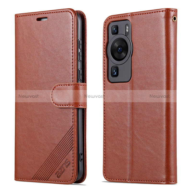 Leather Case Stands Flip Cover Holder YZ3 for Huawei P60