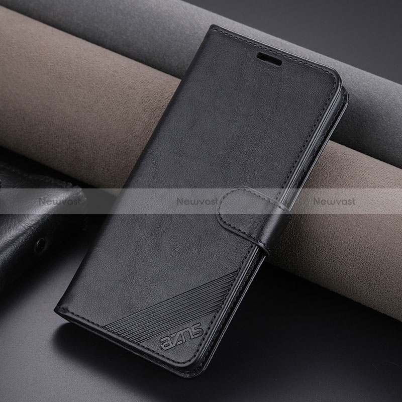 Leather Case Stands Flip Cover Holder YZ3 for Oppo Find X6 Pro 5G Black