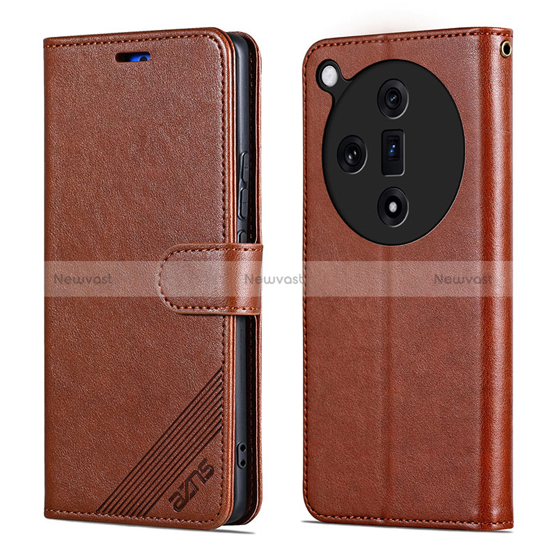 Leather Case Stands Flip Cover Holder YZ3 for Oppo Find X7 5G