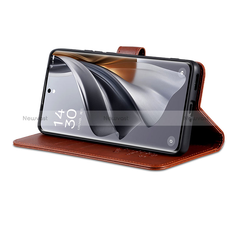 Leather Case Stands Flip Cover Holder YZ3 for Oppo Find X7 Ultra 5G