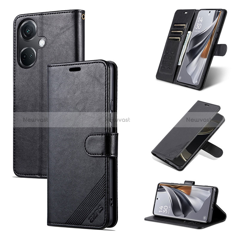 Leather Case Stands Flip Cover Holder YZ3 for Oppo K11 5G