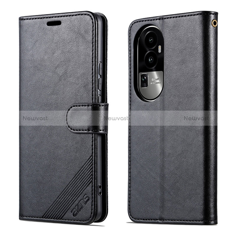 Leather Case Stands Flip Cover Holder YZ3 for Oppo Reno10 Pro+ Plus 5G