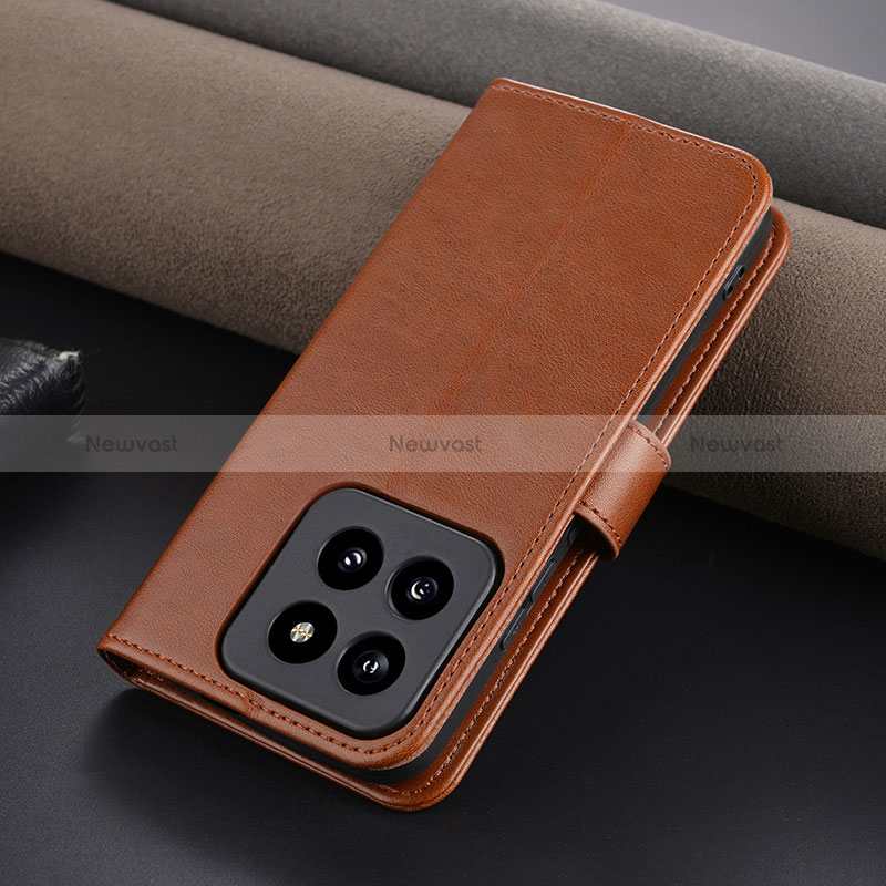 Leather Case Stands Flip Cover Holder YZ3 for Xiaomi Mi 14 5G