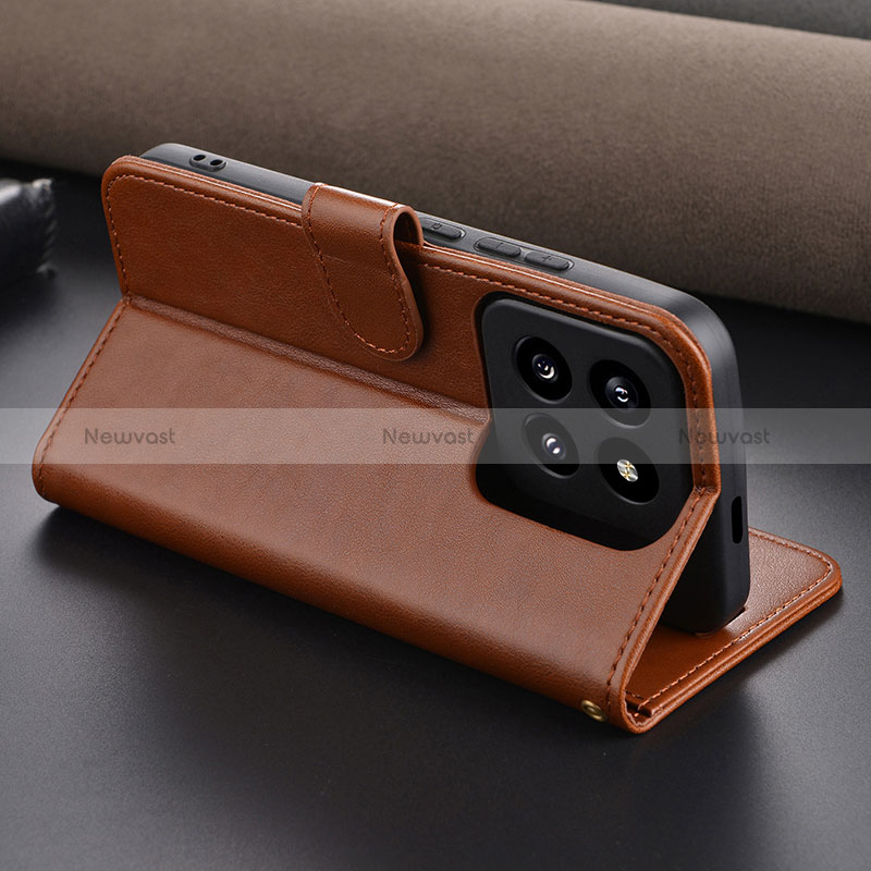 Leather Case Stands Flip Cover Holder YZ3 for Xiaomi Mi 14 Pro 5G