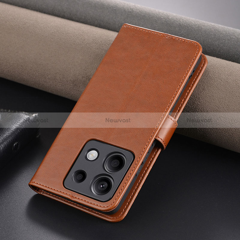 Leather Case Stands Flip Cover Holder YZ3 for Xiaomi Redmi Note 13 Pro 5G