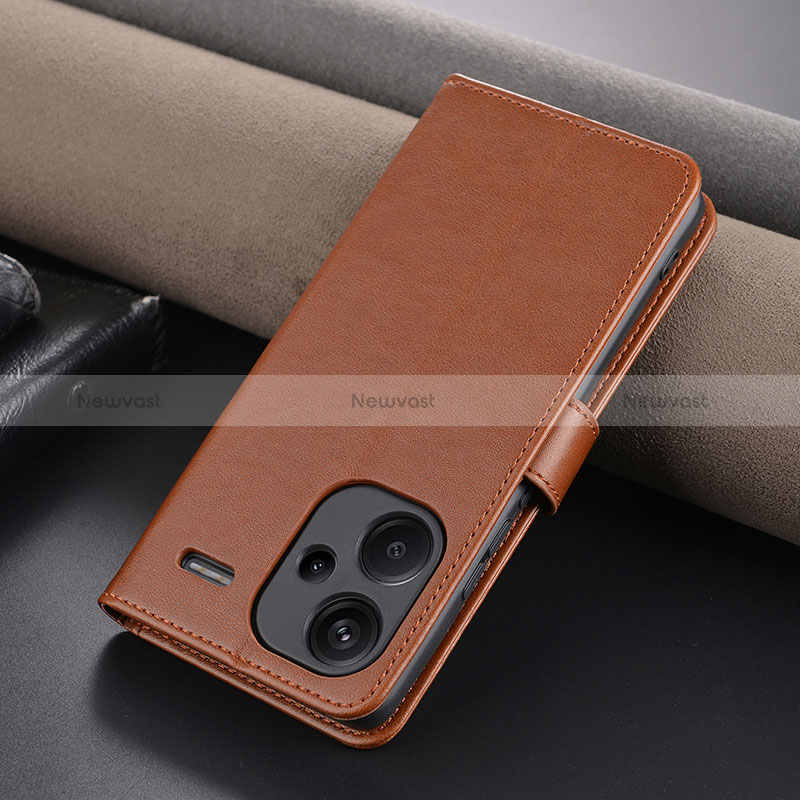 Leather Case Stands Flip Cover Holder YZ3 for Xiaomi Redmi Note 13 Pro+ Plus 5G