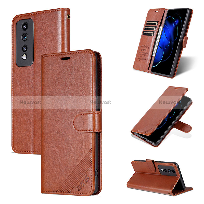 Leather Case Stands Flip Cover Holder YZ4 for Huawei Honor 80 GT 5G