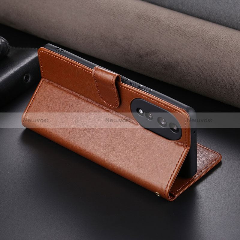 Leather Case Stands Flip Cover Holder YZ4 for Huawei Honor 90 5G