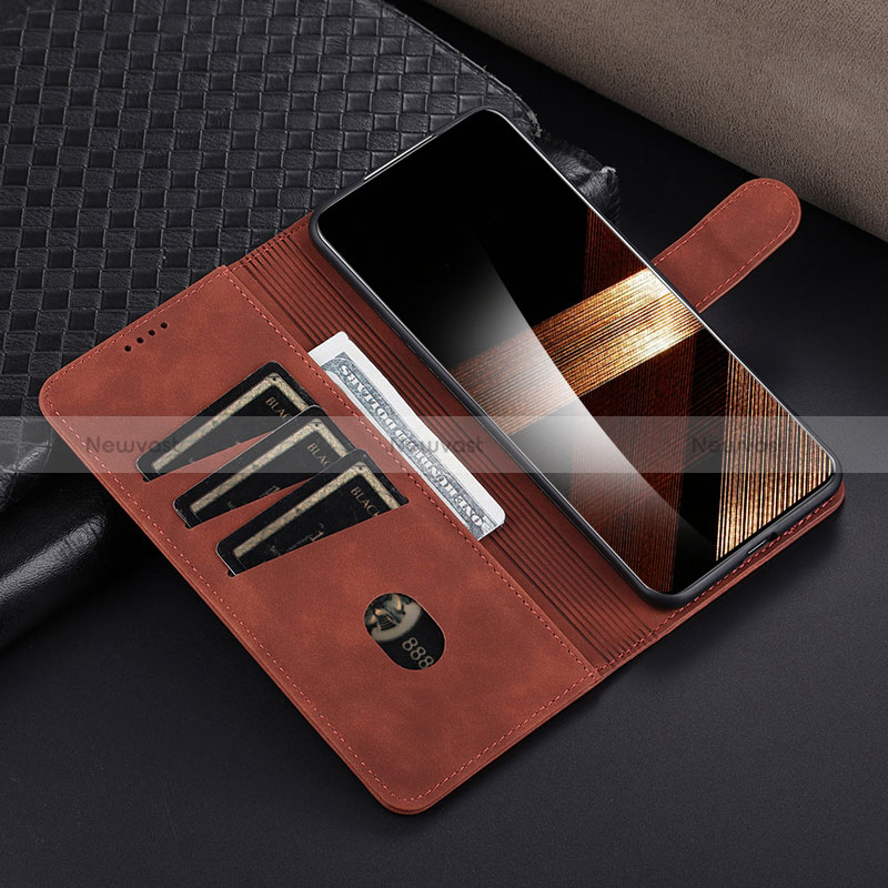 Leather Case Stands Flip Cover Holder YZ4 for Huawei Nova 11i