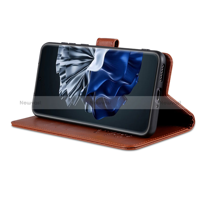 Leather Case Stands Flip Cover Holder YZ4 for Huawei P60