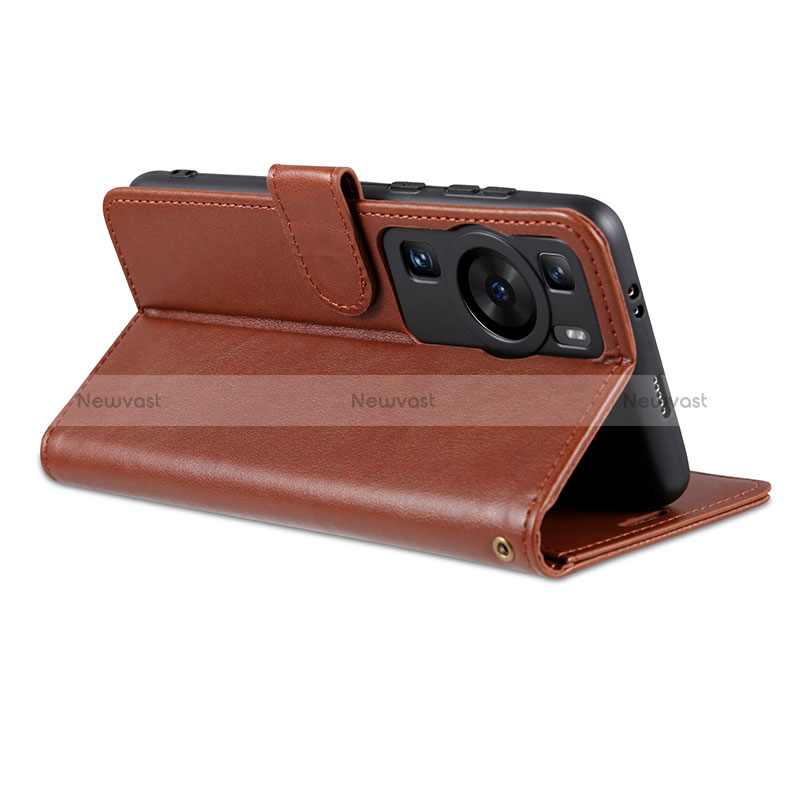 Leather Case Stands Flip Cover Holder YZ4 for Huawei P60