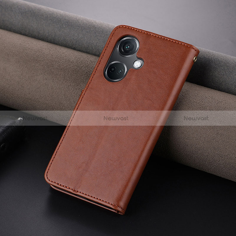 Leather Case Stands Flip Cover Holder YZ4 for OnePlus Nord CE 3 5G