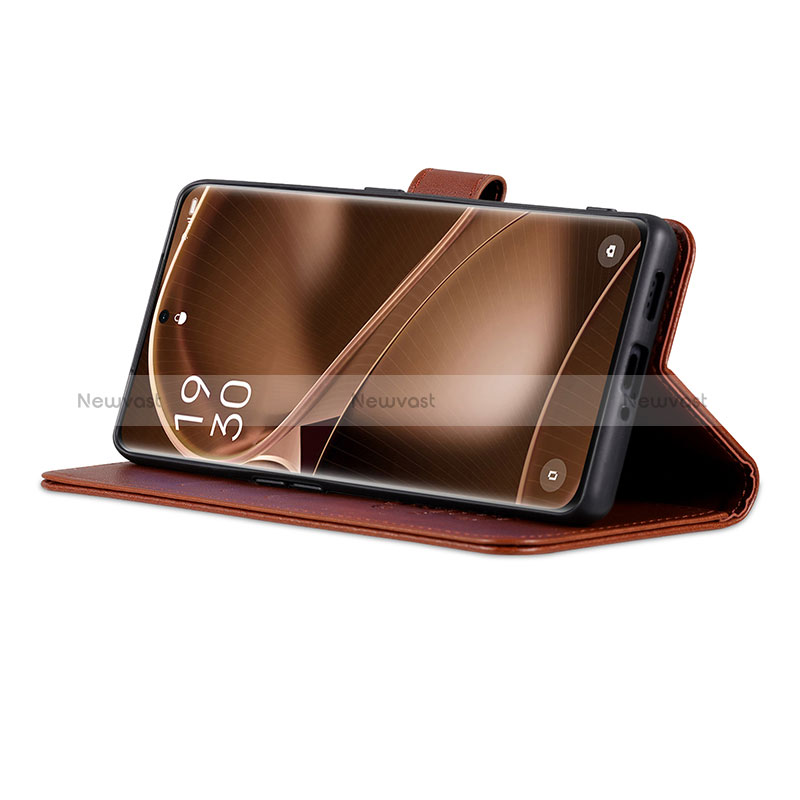 Leather Case Stands Flip Cover Holder YZ4 for Oppo Find X6 5G