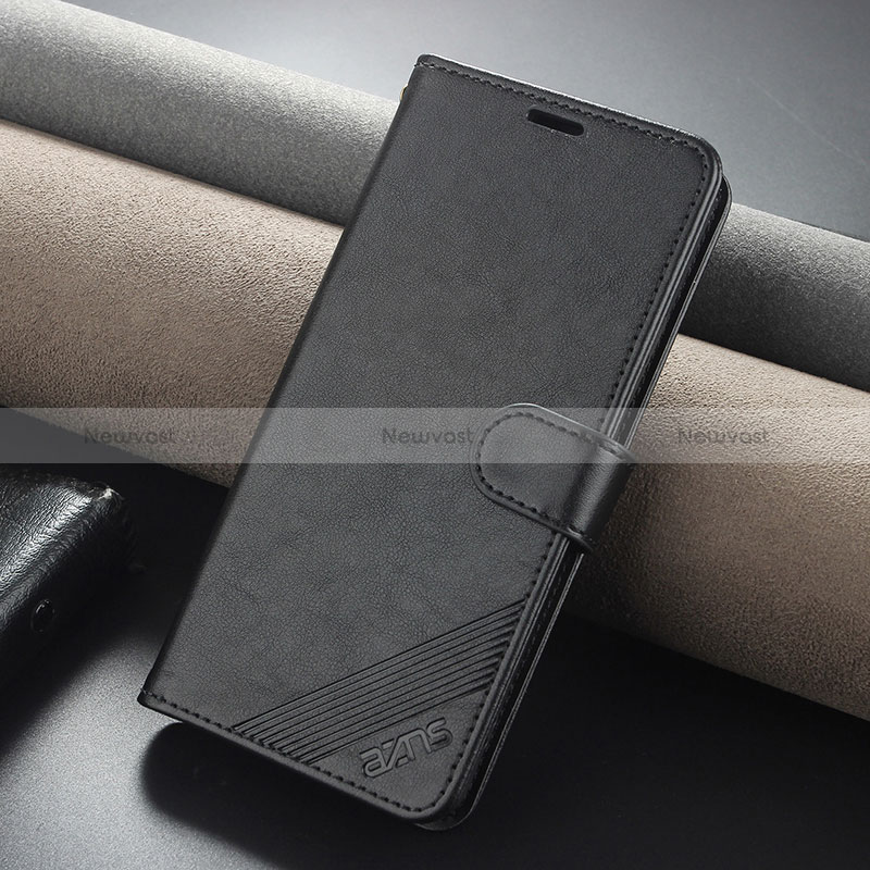 Leather Case Stands Flip Cover Holder YZ4 for Xiaomi Mi 13T 5G Black