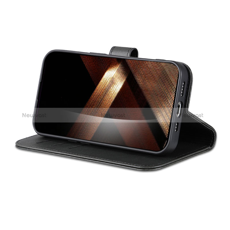 Leather Case Stands Flip Cover Holder YZ5 for Apple iPhone 14 Pro