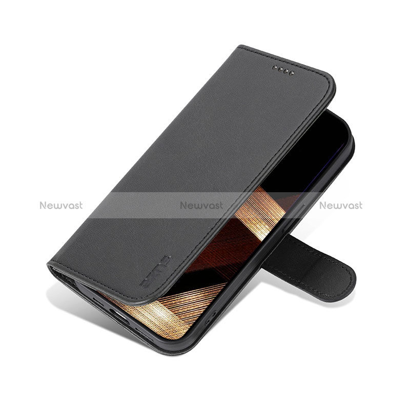 Leather Case Stands Flip Cover Holder YZ5 for Apple iPhone 15 Pro