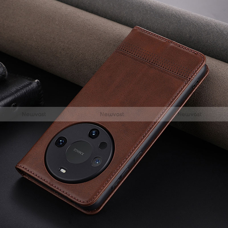 Leather Case Stands Flip Cover Holder YZ5 for Huawei Mate 60