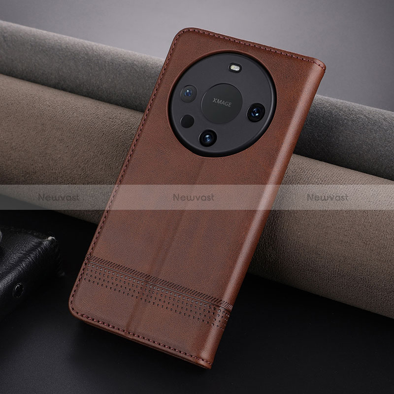 Leather Case Stands Flip Cover Holder YZ5 for Huawei Mate 60