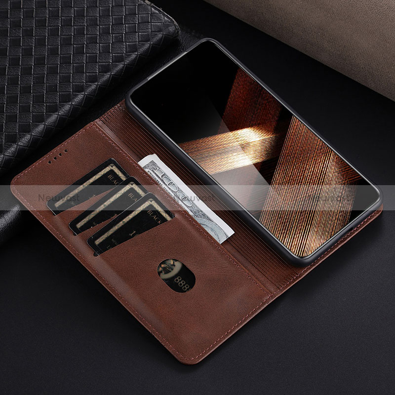 Leather Case Stands Flip Cover Holder YZ5 for Huawei Mate 60 Pro