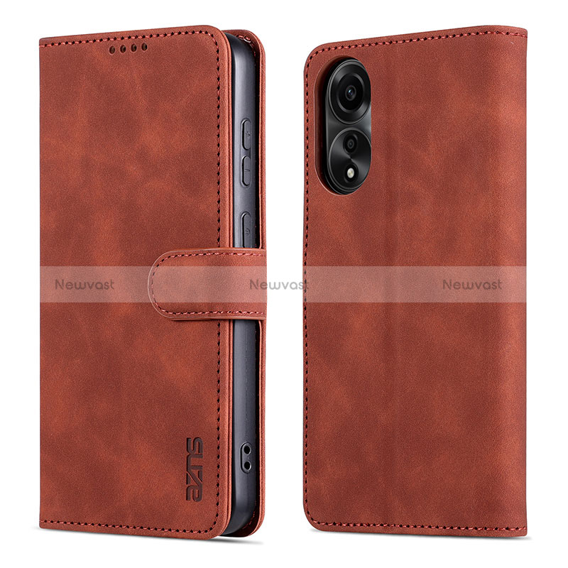 Leather Case Stands Flip Cover Holder YZ5 for Oppo A78 4G