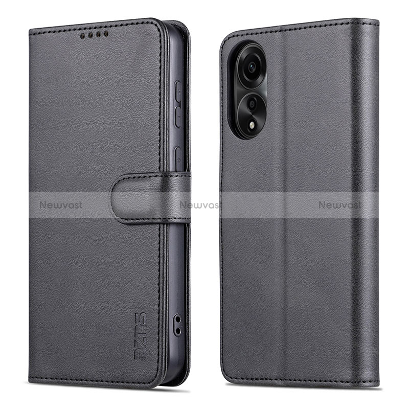 Leather Case Stands Flip Cover Holder YZ5 for Oppo A78 4G