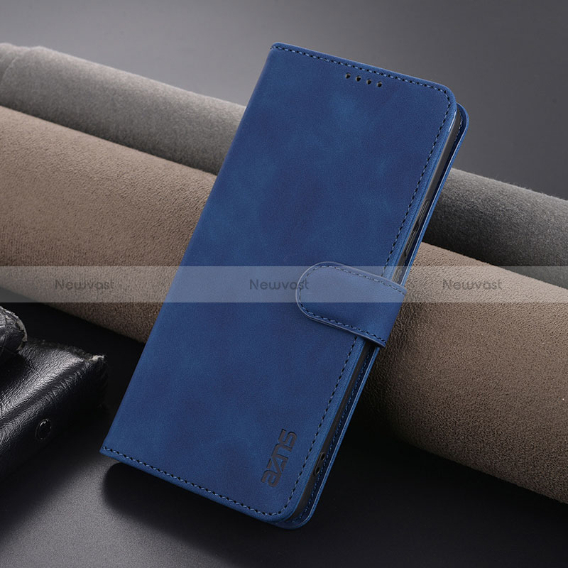 Leather Case Stands Flip Cover Holder YZ5 for Xiaomi Mi 13T 5G Blue