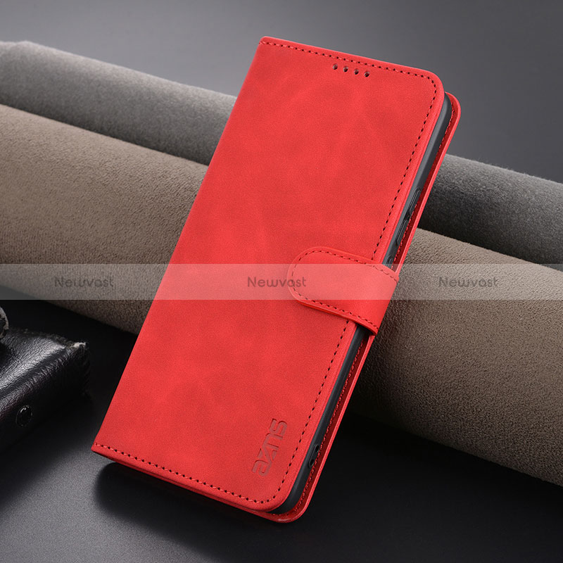 Leather Case Stands Flip Cover Holder YZ5 for Xiaomi Mi 13T 5G Hot Pink