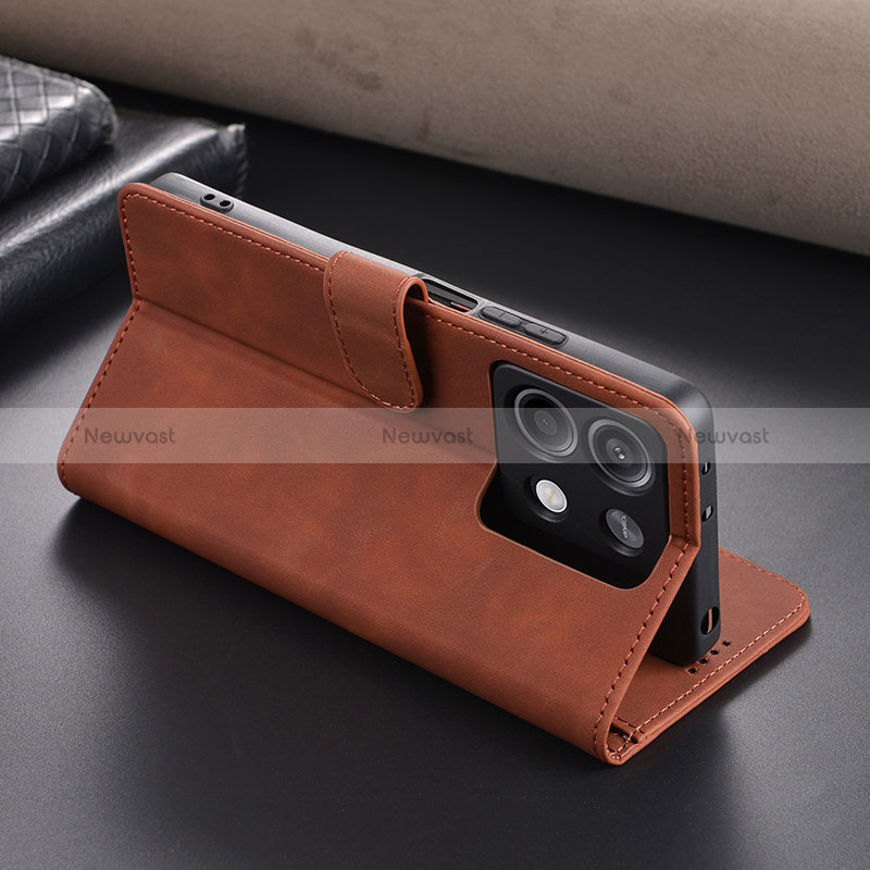 Leather Case Stands Flip Cover Holder YZ5 for Xiaomi Redmi Note 13 5G