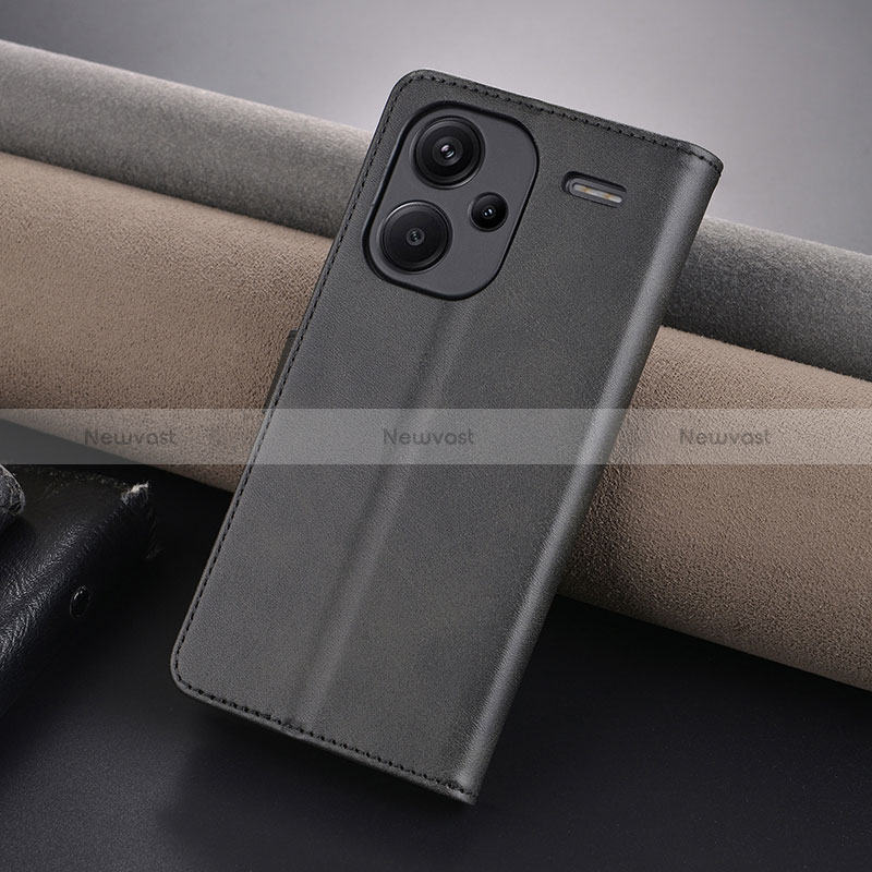 Leather Case Stands Flip Cover Holder YZ5 for Xiaomi Redmi Note 13 Pro+ Plus 5G