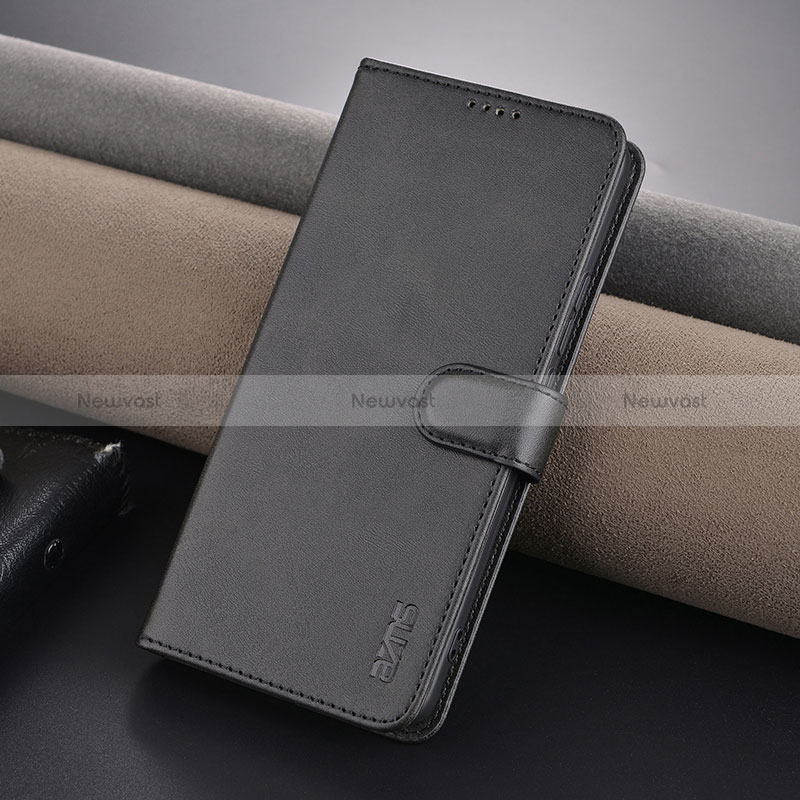 Leather Case Stands Flip Cover Holder YZ5 for Xiaomi Redmi Note 13 Pro+ Plus 5G Black