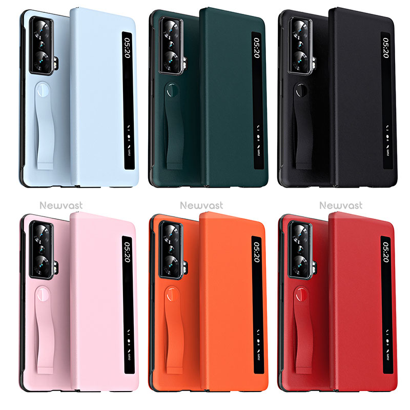 Leather Case Stands Flip Cover Holder ZL2 for Huawei Honor Magic Vs 5G