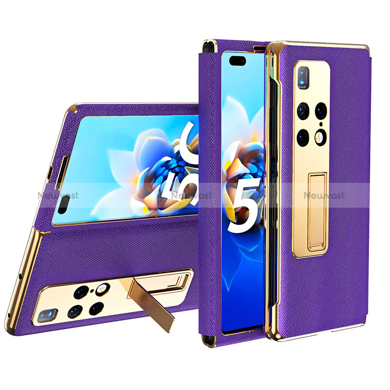 Leather Case Stands Flip Cover Holder ZL2 for Huawei Mate X2