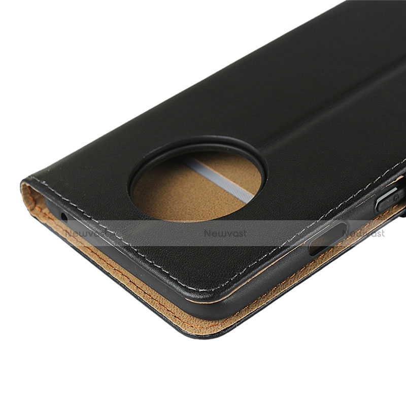 Leather Case Stands Flip Cover K01 for OnePlus 7T Black