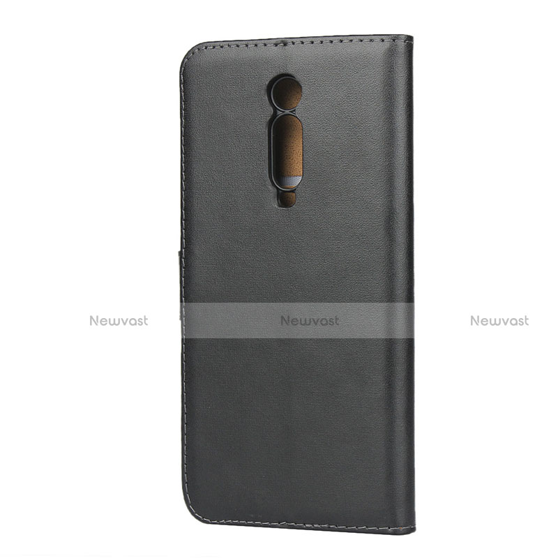 Leather Case Stands Flip Cover K01 for Xiaomi Mi 9T Black