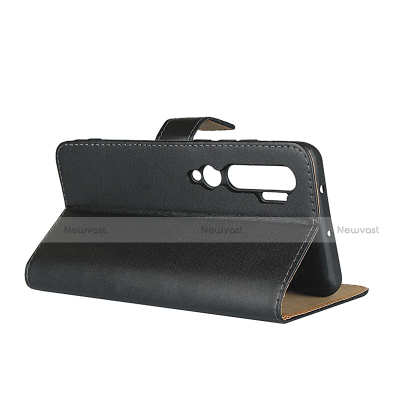 Leather Case Stands Flip Cover K01 for Xiaomi Mi Note 10 Pro Black