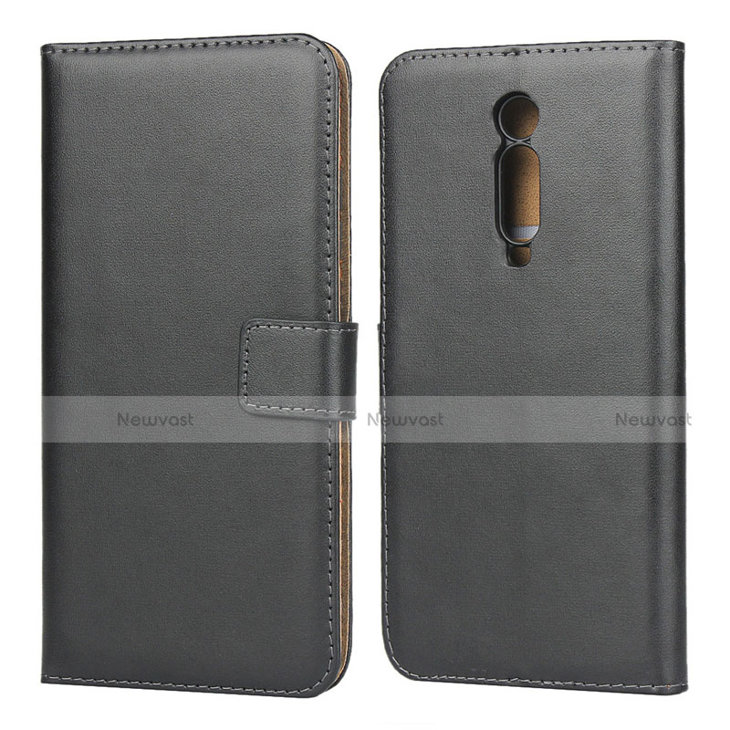 Leather Case Stands Flip Cover K01 for Xiaomi Redmi K20 Pro Black