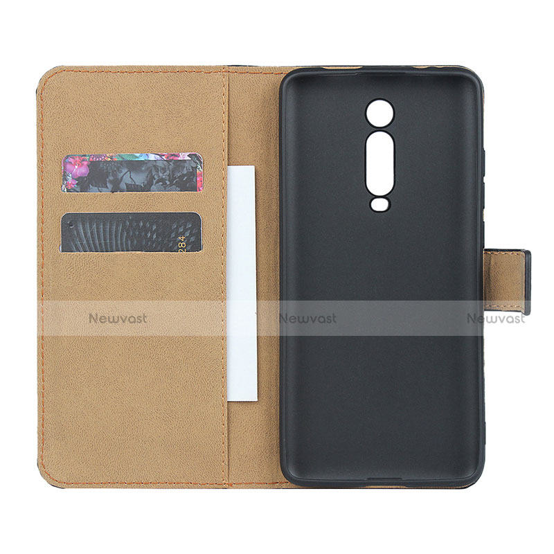 Leather Case Stands Flip Cover K01 for Xiaomi Redmi K20 Pro Black