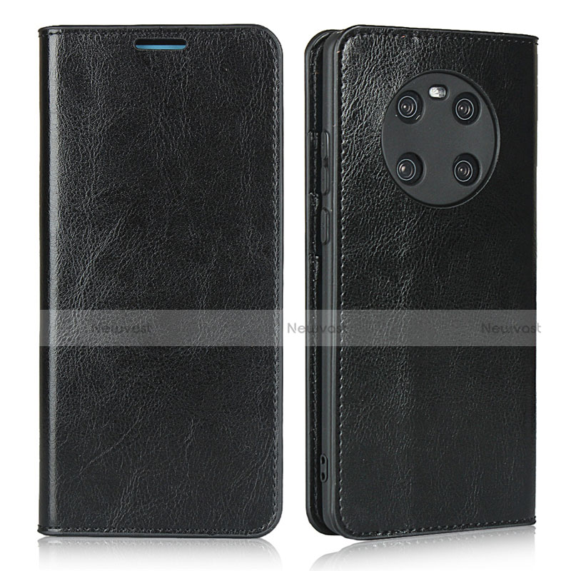 Leather Case Stands Flip Cover K02 Holder for Huawei Mate 40 Black