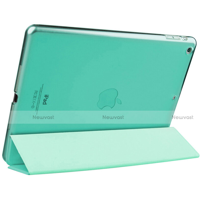 Leather Case Stands Flip Cover L01 for Apple iPad Air Green