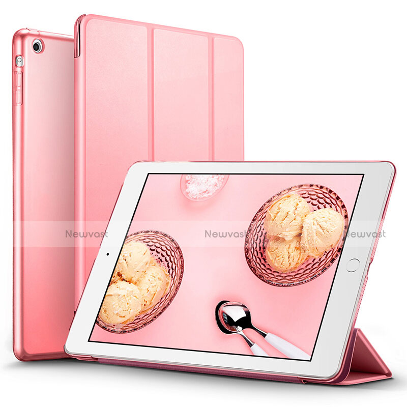 Leather Case Stands Flip Cover L01 for Apple iPad Air Pink