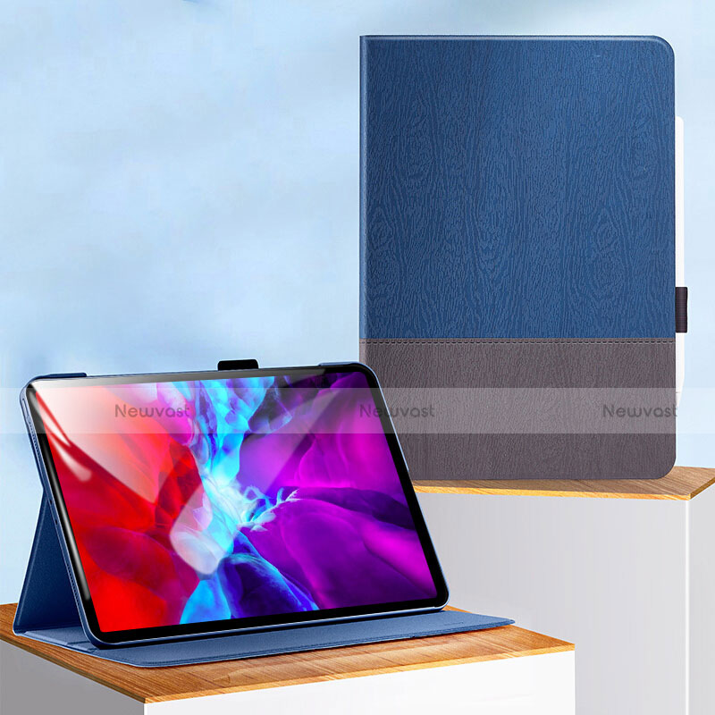 Leather Case Stands Flip Cover L01 for Apple iPad Pro 11 (2021) Blue