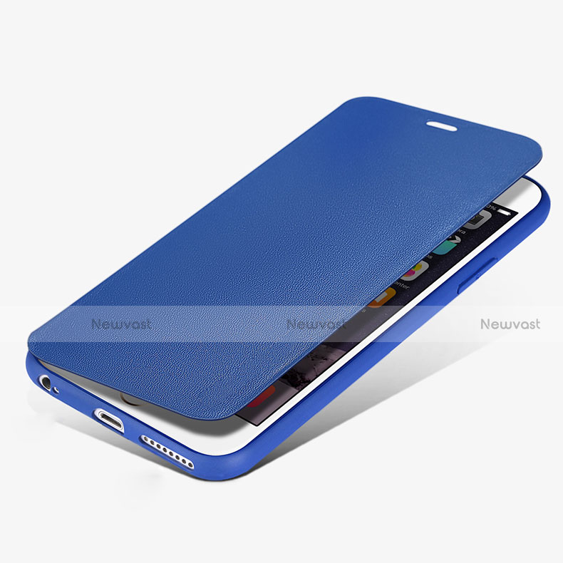 Leather Case Stands Flip Cover L01 for Apple iPhone 6 Blue