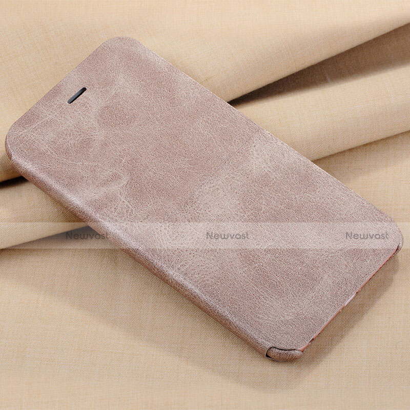 Leather Case Stands Flip Cover L01 for Apple iPhone 6S Plus Gold