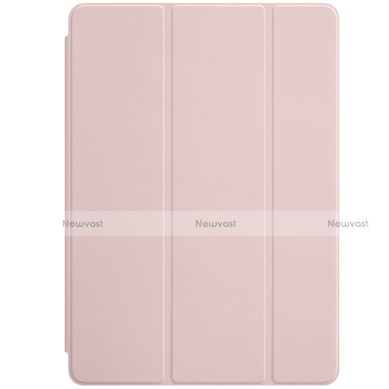 Leather Case Stands Flip Cover L01 for Apple New iPad 9.7 (2017) Pink