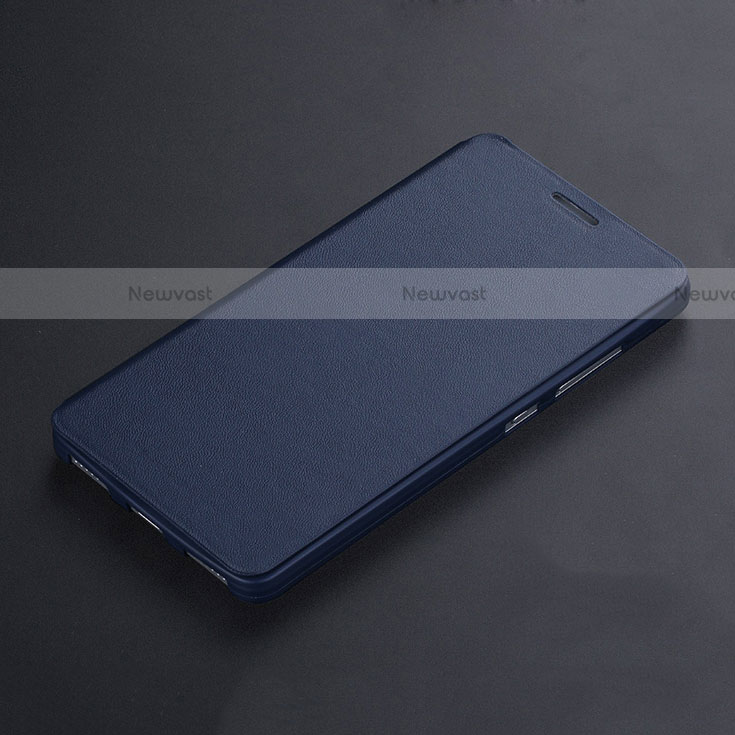 Leather Case Stands Flip Cover L01 for Huawei Honor 7 Blue