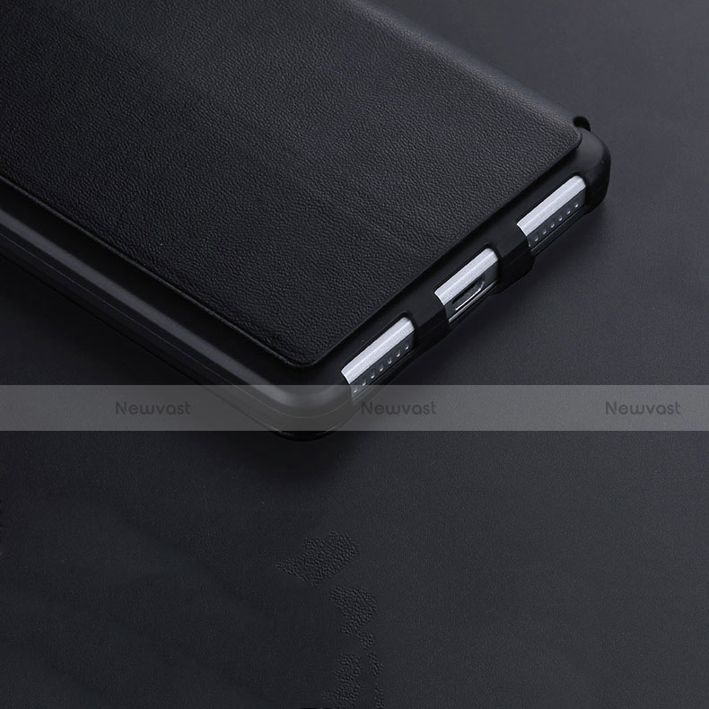 Leather Case Stands Flip Cover L01 for Huawei Honor 7 Dual SIM Black