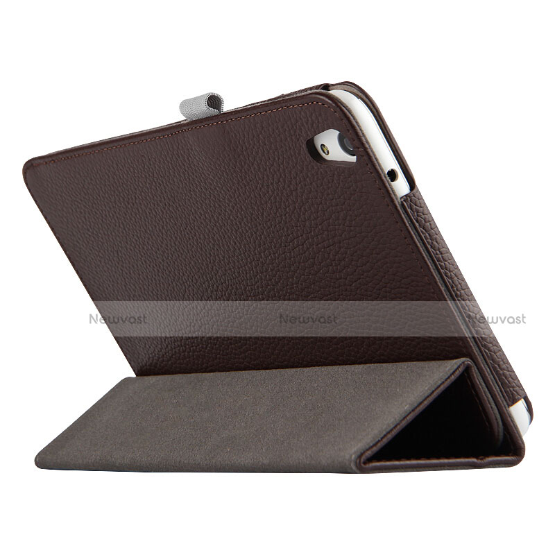 Leather Case Stands Flip Cover L01 for Huawei Honor Pad 2 Brown