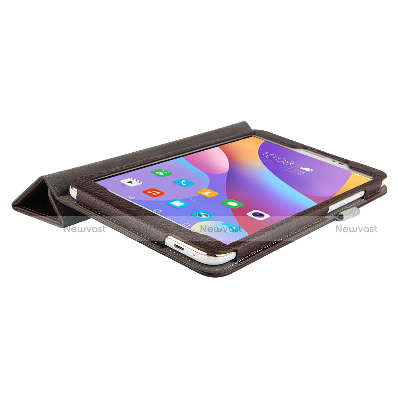 Leather Case Stands Flip Cover L01 for Huawei Honor Pad 2 Brown