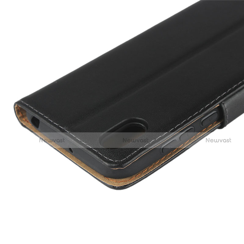 Leather Case Stands Flip Cover L01 for Huawei Honor Play 8 Black