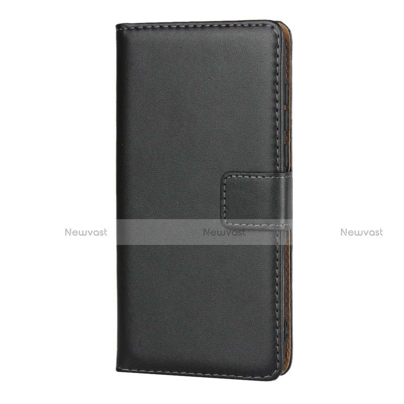 Leather Case Stands Flip Cover L01 for Huawei Honor Play 8 Black